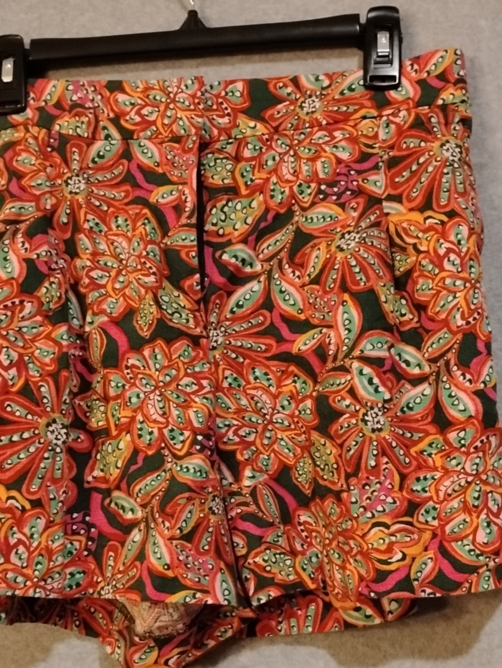 J. Crew Multicolor Floral Print Waistband